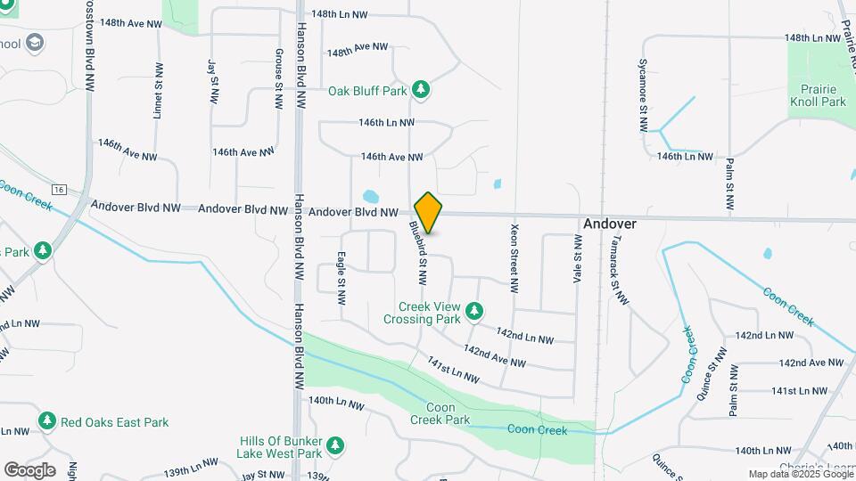 14429 Bluebird St NW Map and Location Details