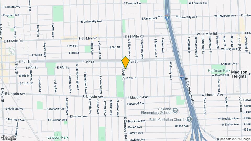 511 S Campbell Rd Map and Location Details