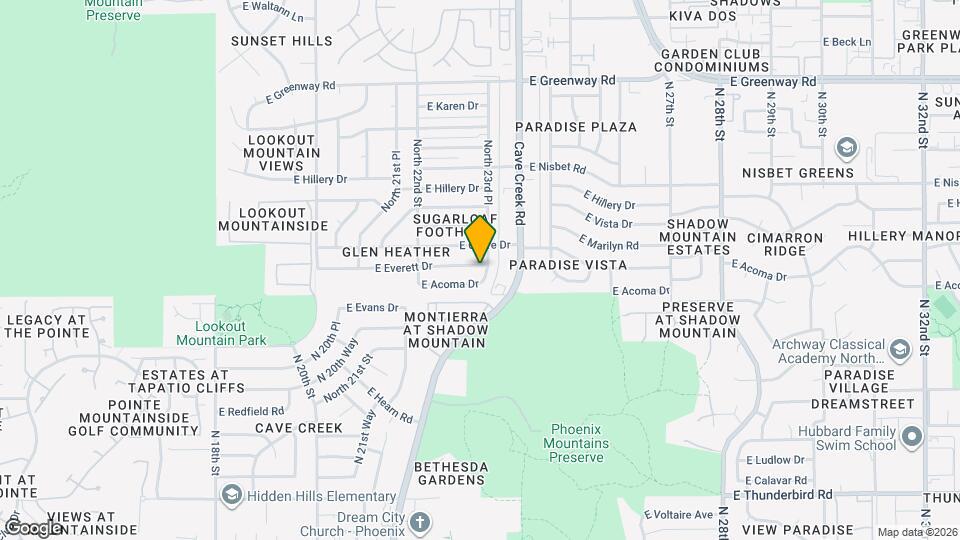 2307 E Everett Dr Map and Location Details