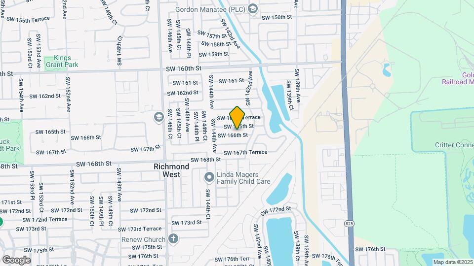 14279 SW 166th St Map and Location Details
