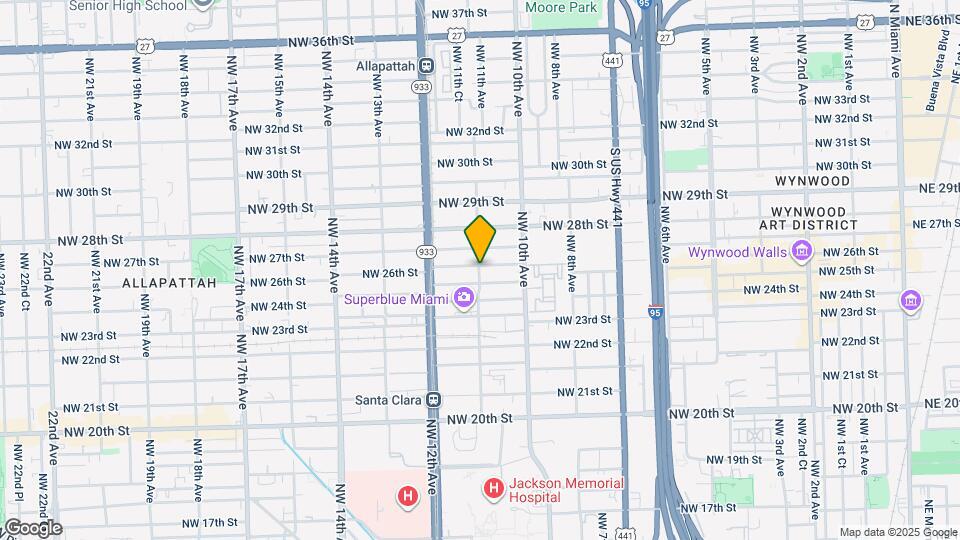 2525 NW 11th Ave Map and Location Details