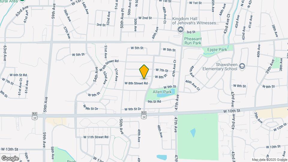 4925 W 8th Street Rd Map and Location Details