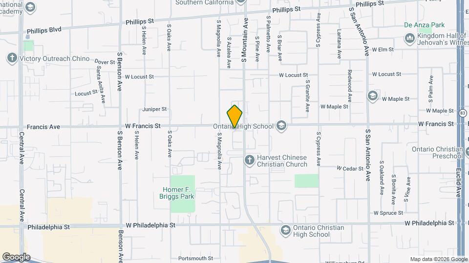 1119 W Francis St Map and Location Details