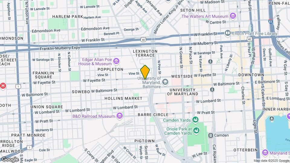 23 N Fremont Ave Map and Location Details