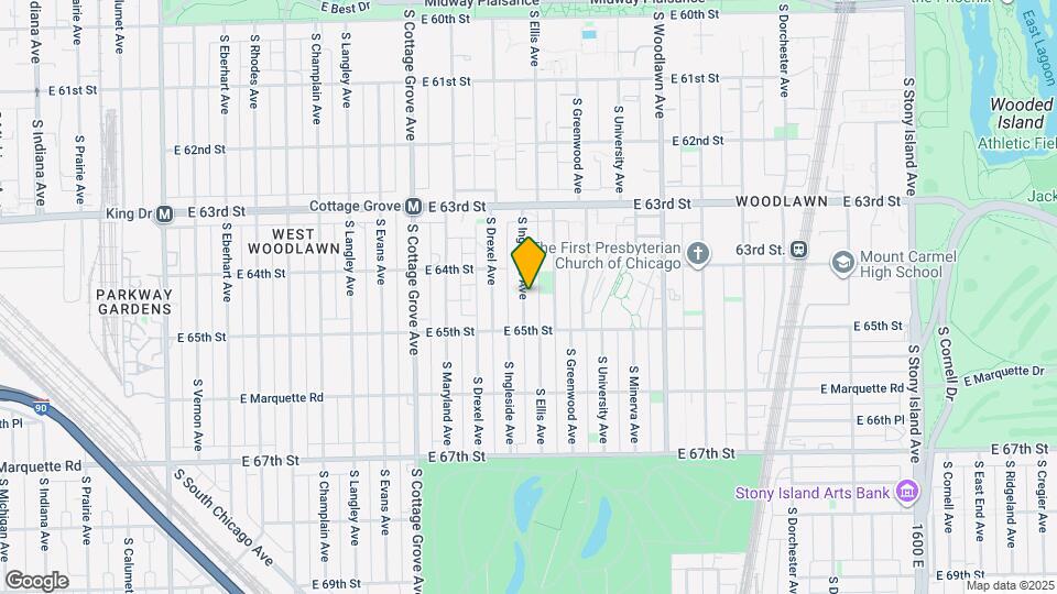 6405 S Ingleside Ave Map and Location Details