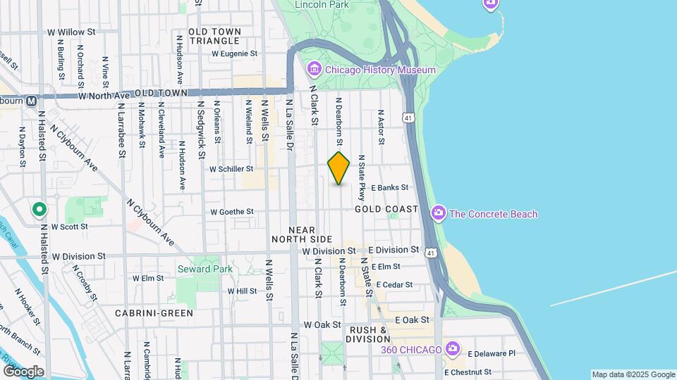 1333 N Dearborn St Map and Location Details