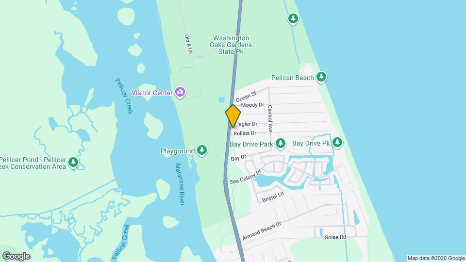 6211 N Ocean Shore Blvd Map and Location Details