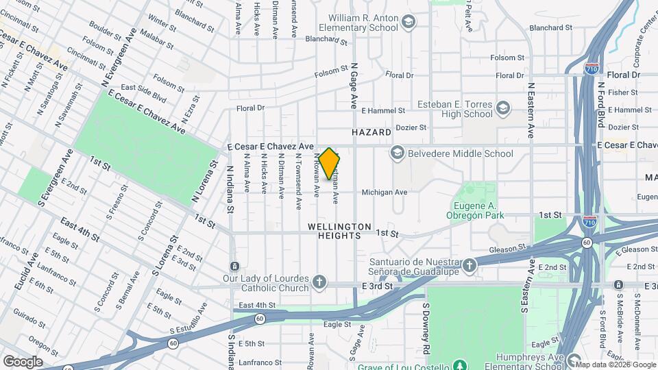211 N Eastman Ave Map and Location Details