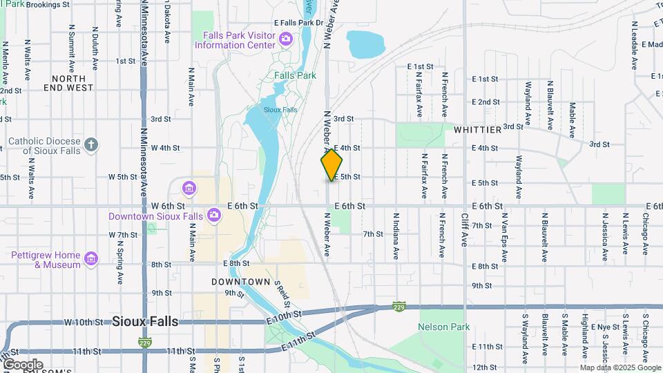 424 N Weber Ave Map and Location Details