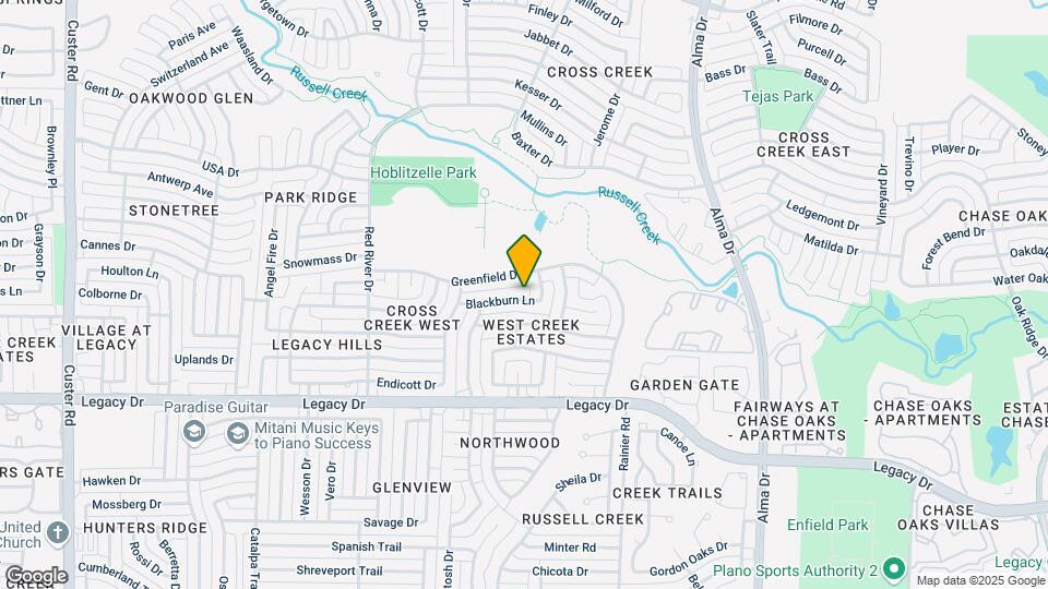1405 Blackburn Ln Map and Location Details