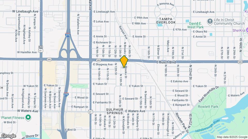 8808 N Brooks St Map and Location Details