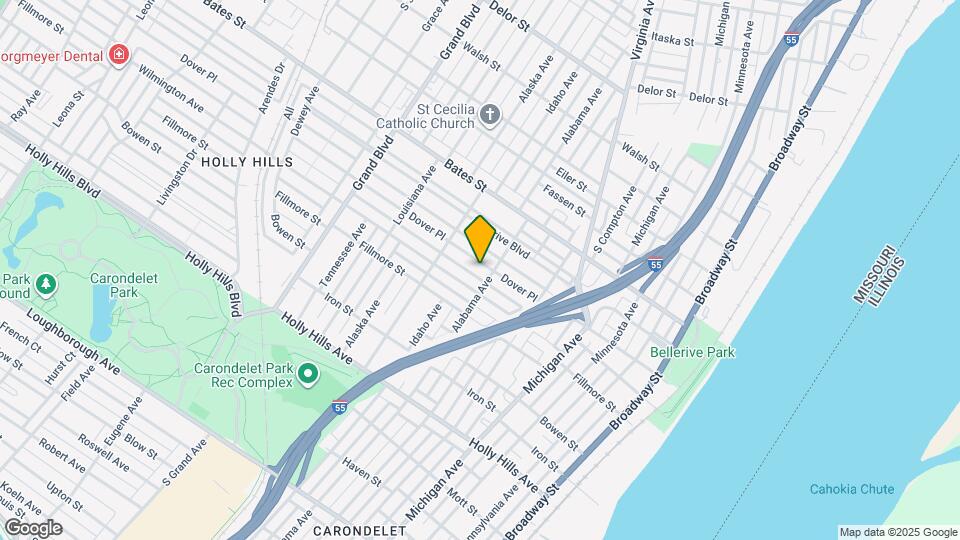 712 Dover Pl Map and Location Details