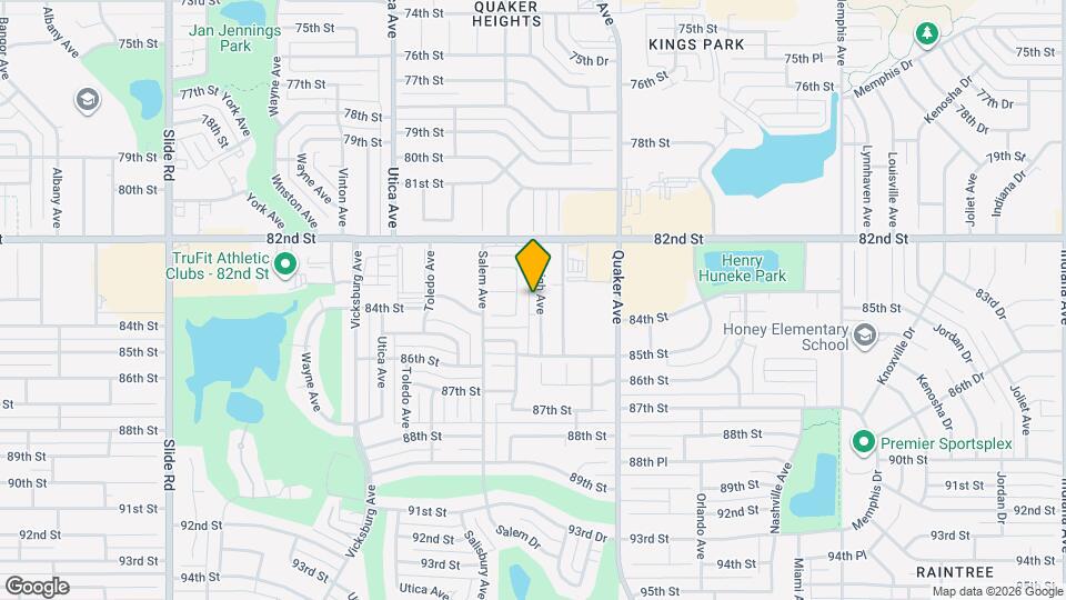 8232 Raleigh Ave Map and Location Details