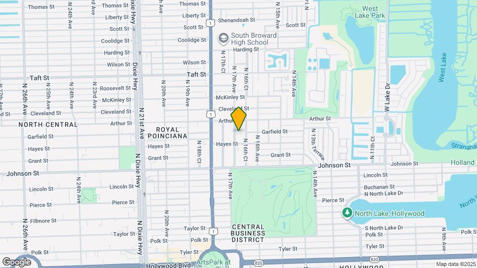 1123 N 17th Ave Map and Location Details