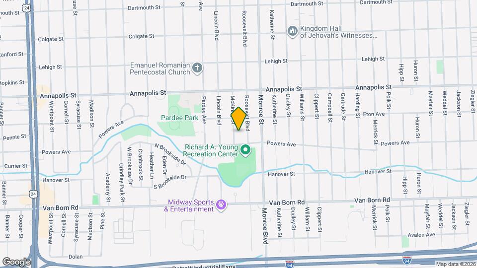 4967 McKinley St Map and Location Details