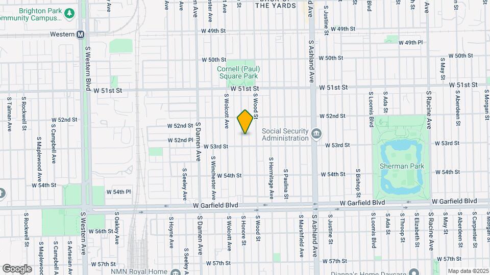 5241 S Honore St Mapa y Detalles de la Ubicación