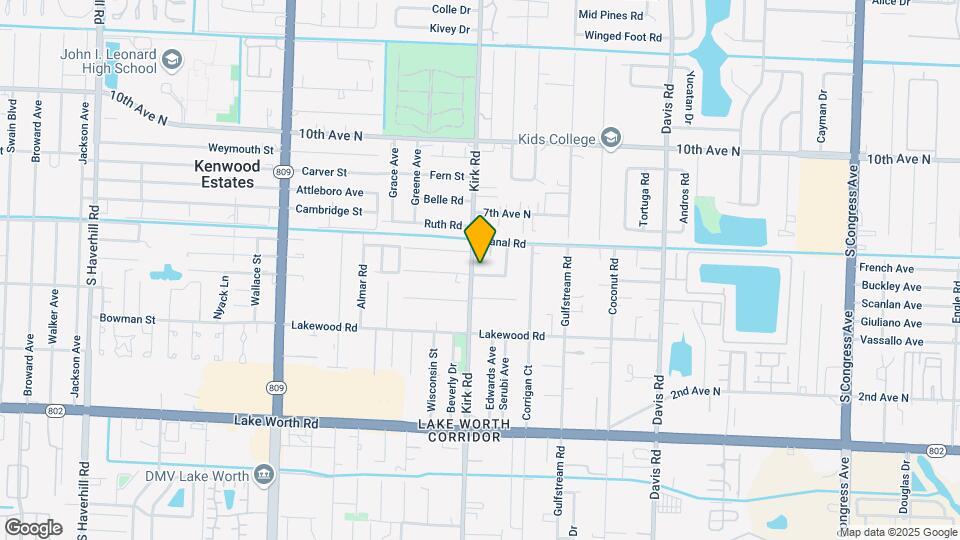 3586 Kirk Rd Map and Location Details