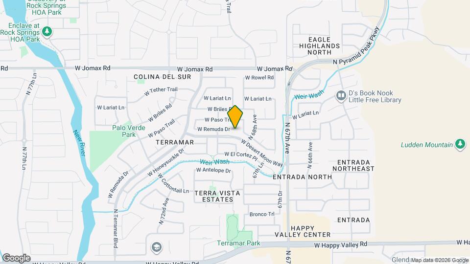 6853 W Remuda Dr Map and Location Details