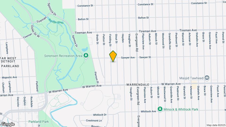 7404 Fielding St Map and Location Details