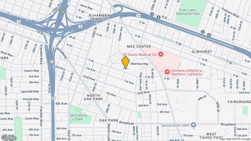 3901 Y St Map and Location Details