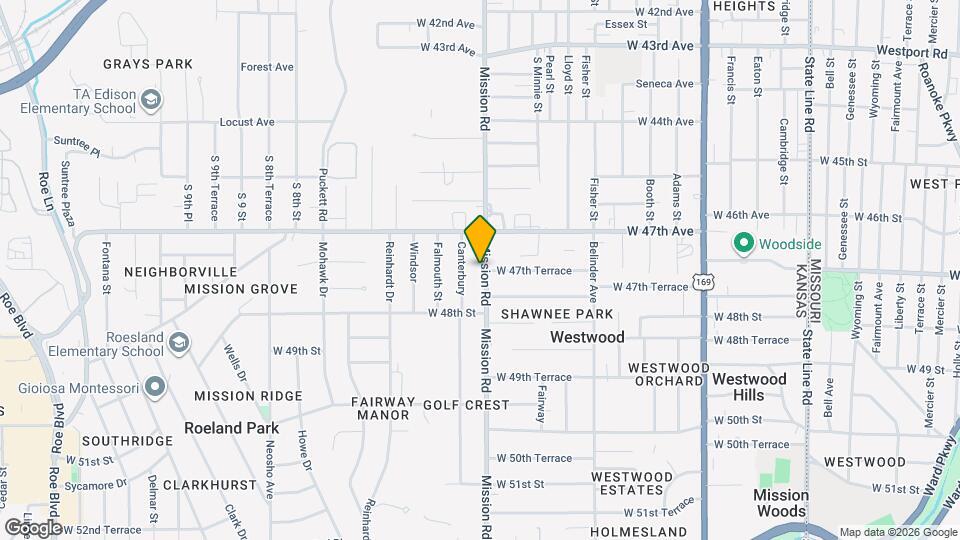 4734 Mission Rd Map and Location Details