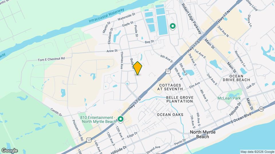 1004 Belle Dr, Unit B Mapa y Detalles de la Ubicación