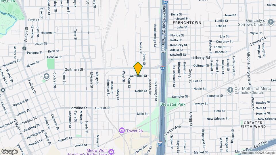 2218 Stevens St Map and Location Details