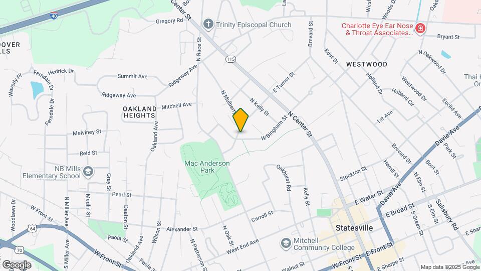 530 N Mulberry St Map and Location Details