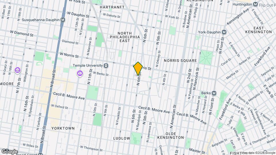 1906 N 6th St Mapa y Detalles de la Ubicación