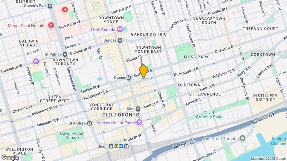 Yonge & Rich Condominiums Map and Location Details