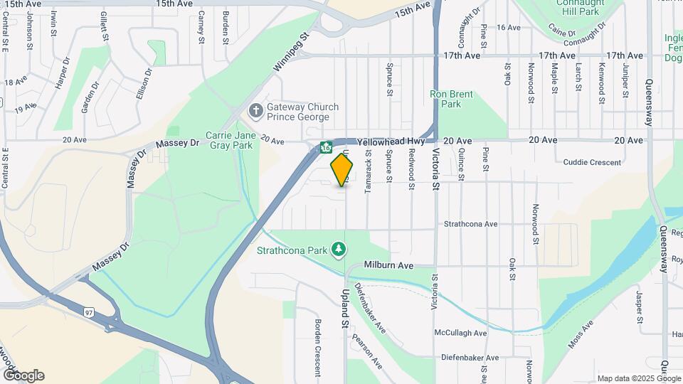 2131 Upland St Map and Location Details