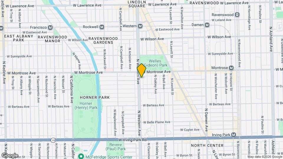 4333 N Western Ave, Unit 3 Map and Location Details