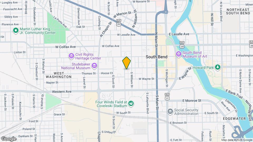 210 S Taylor St Map and Location Details