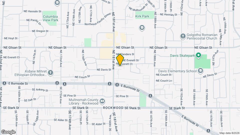 18148 NE Everett Ct Map and Location Details