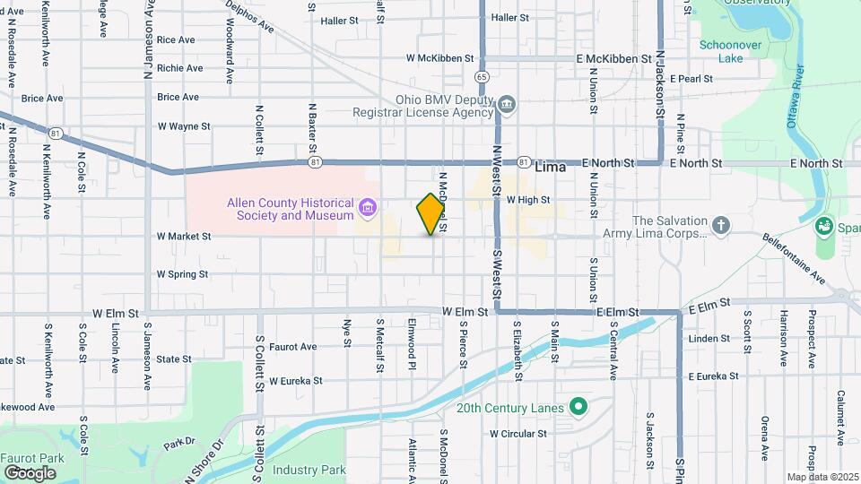 511-515 W Market St Mapa y Detalles de la Ubicación