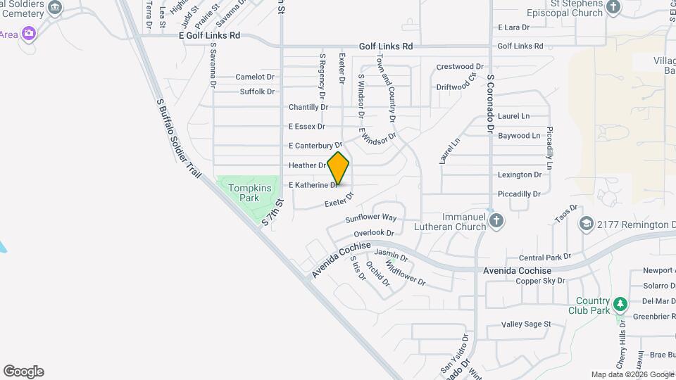 1118 E Katherine Dr Map and Location Details