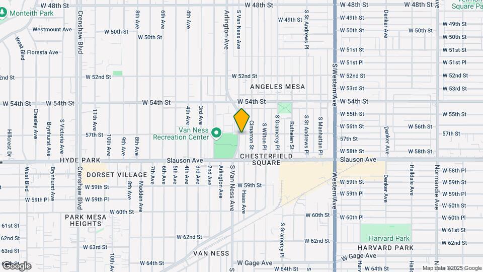 5700 S Van Ness Ave Map and Location Details