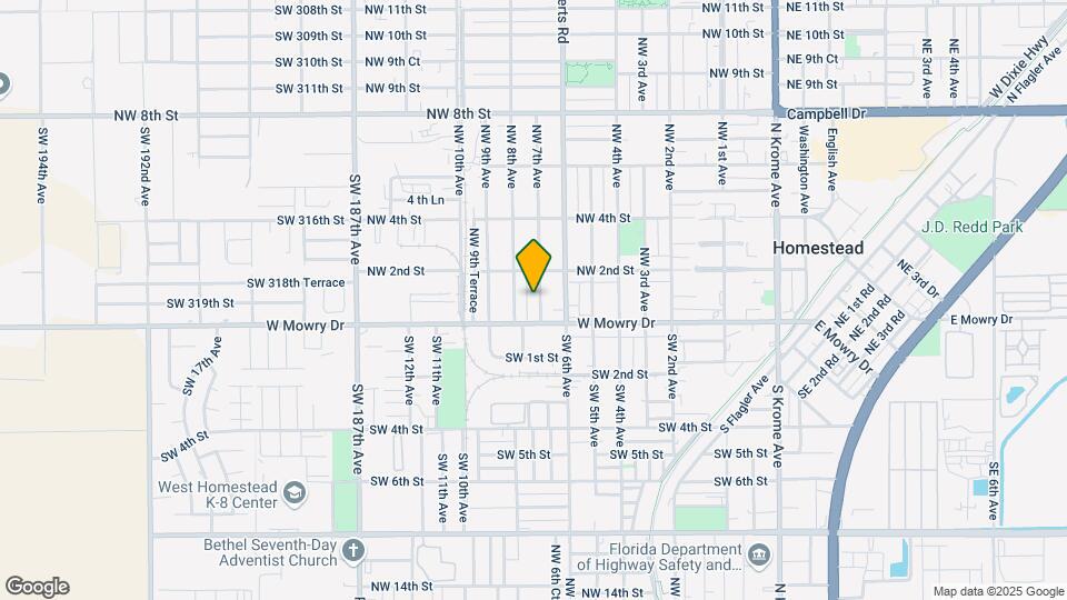 42 NW 7th Ave Map and Location Details
