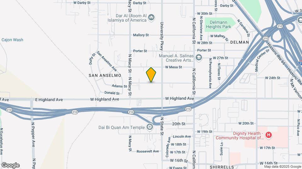 2043 Adams St Mapa y Detalles de la Ubicación