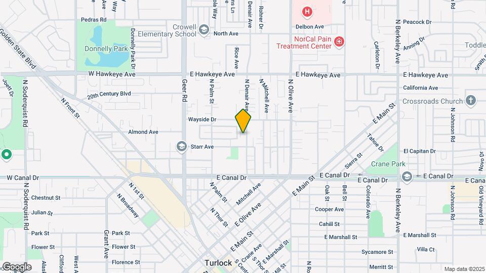 1037 N Denair Ave Map and Location Details