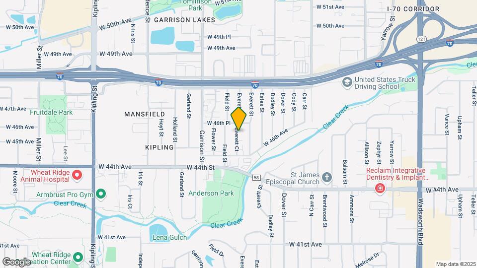 4580 Everett Ct Map and Location Details