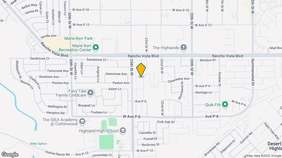 39429 Desert Lilly Ct Map and Location Details