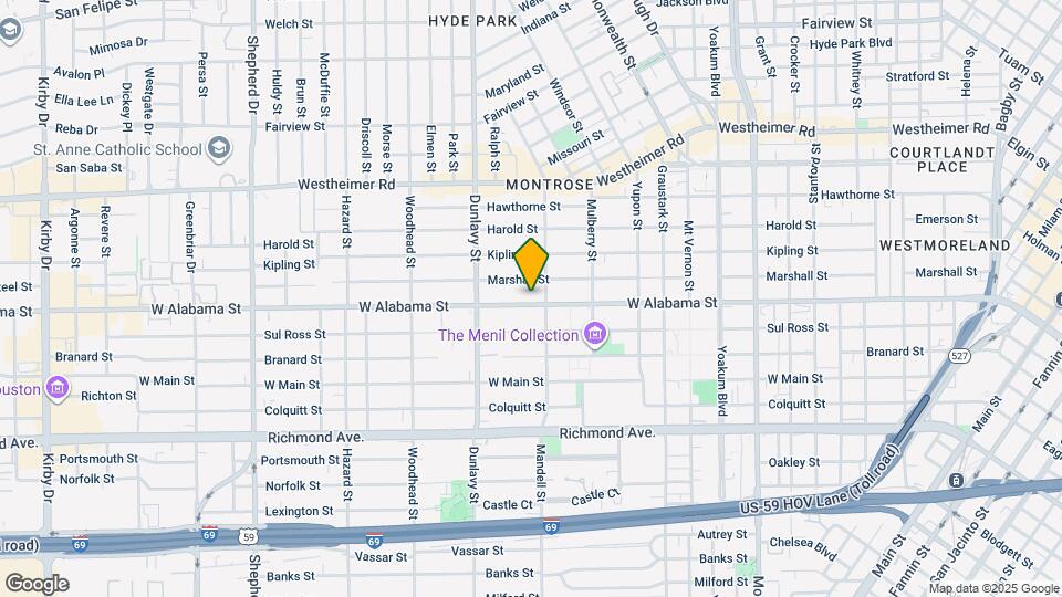 1612 W Alabama St Map and Location Details
