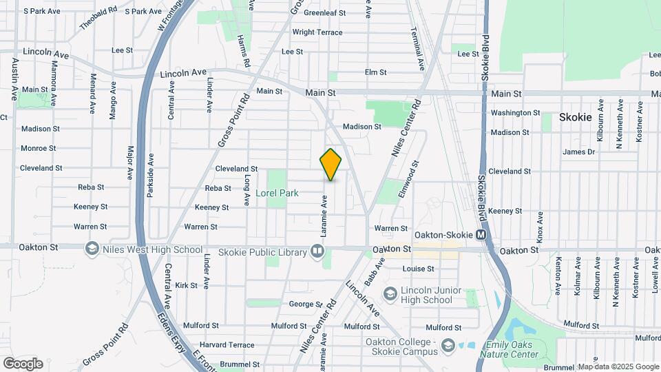 8133 Laramie Ave Map and Location Details
