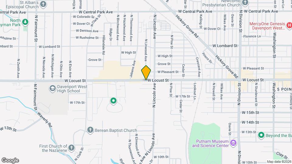 2433 W Locust St Map and Location Details