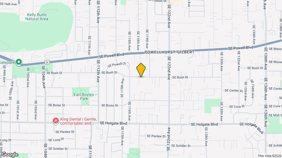 11746 SE Bush St Map and Location Details