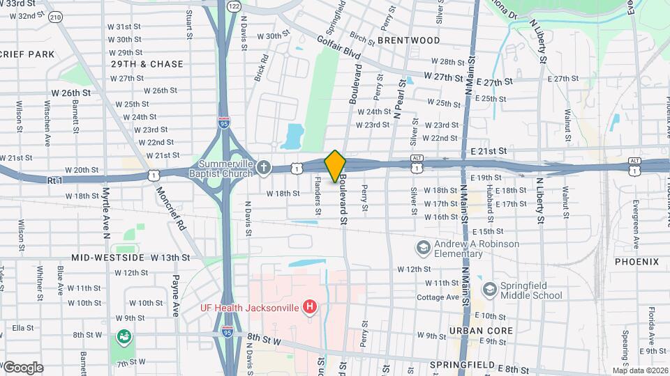 517 W 18th St Map and Location Details