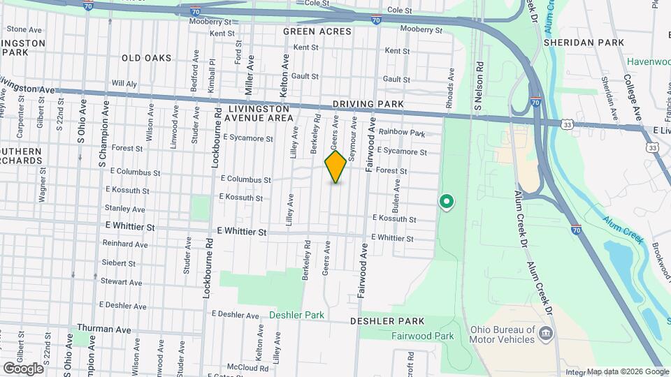 1056 Geers Ave Mapa y Detalles de la Ubicación