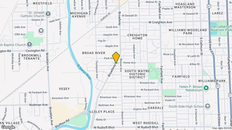 2911 Broadway Map and Location Details