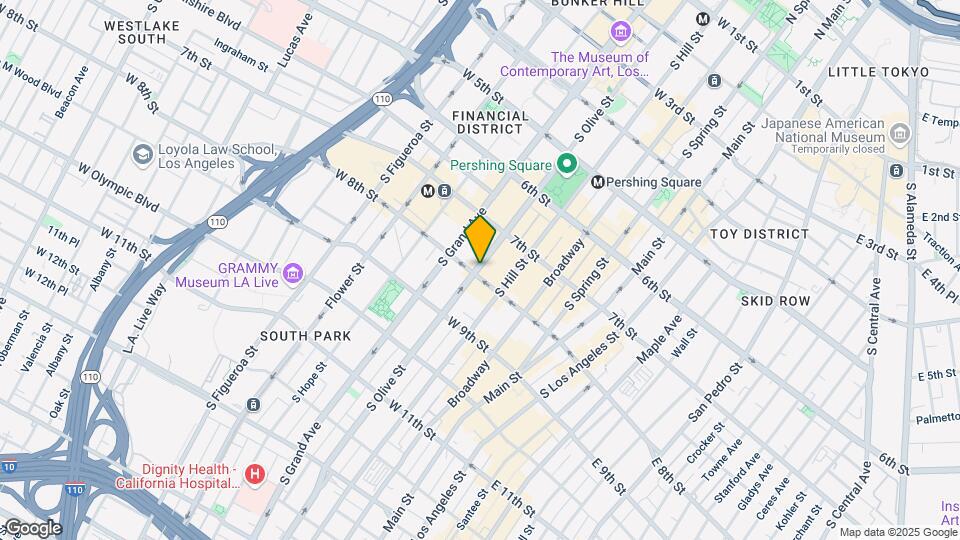 750 S Olive St Map and Location Details